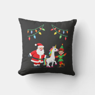 Coussin Dabbing Père Noël Elfe Licorne Noël Enfants Garçon