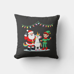 Coussin Dabbing Santa Elfe Licorne Noël Enfants Garçons Ho