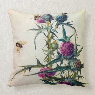 Coussin d'abeille de chardon