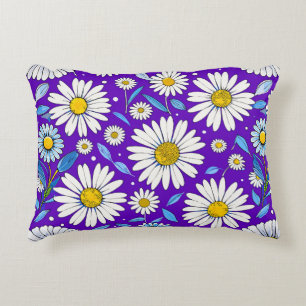 🌼 Coussin d'accent à feuilles de marguerite Décor