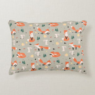 Coussin d'accent Bunny et Fox