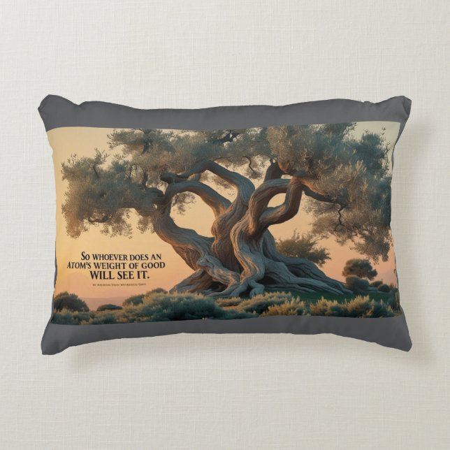 Coussin d'accent - Coussin d'olivier islamique  (Devant)