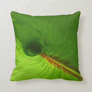Coussin d'accent d'abrégé sur feuille de gingembre