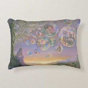 Coussin d'accent "d'arbre de bulle"