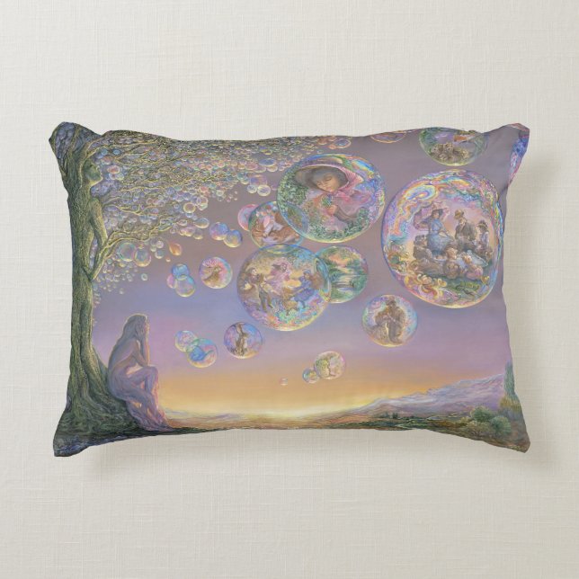 Coussin d'accent "d'arbre de bulle" (Devant)