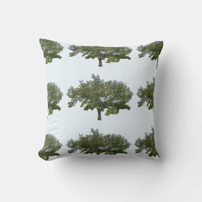 Coussin d'accent d'arbre, motif (Recto)