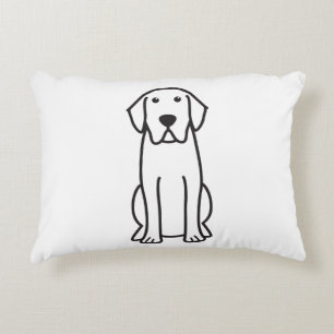 Coussin d'accent de bande dessinée de chien de