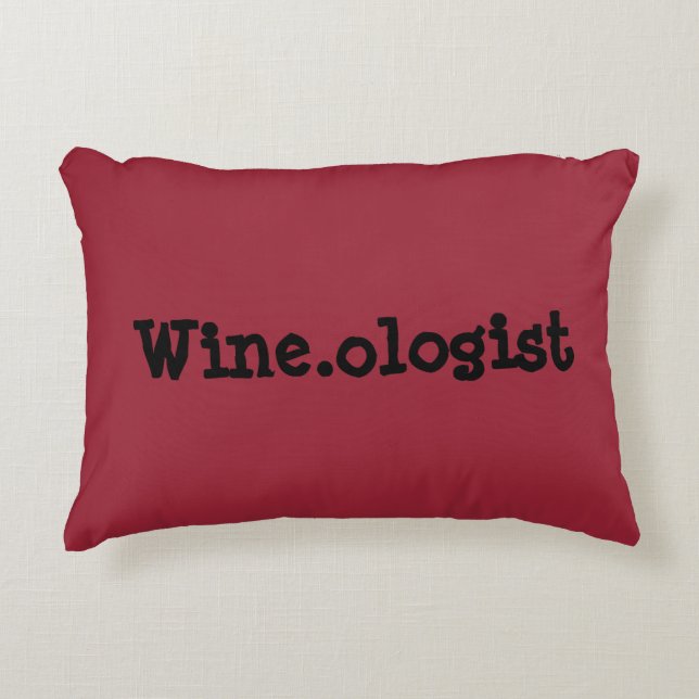 Coussin d'accent de citation de Wine.ologist (Devant)