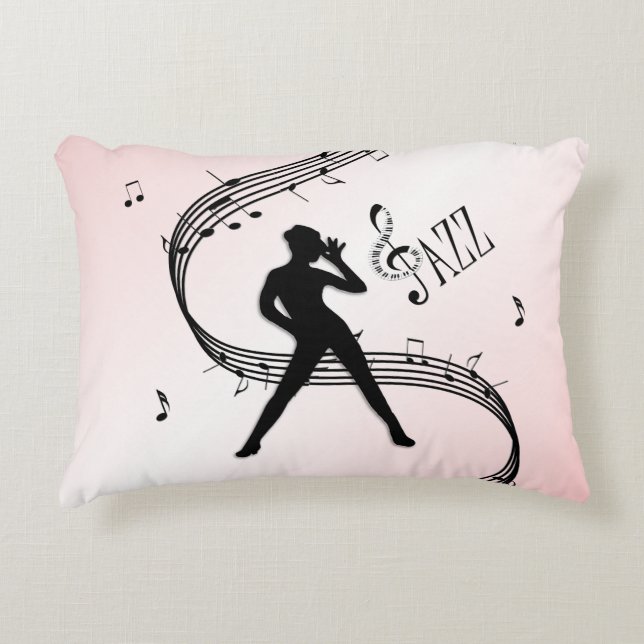 Coussin d'accent de danse Jazz Rose (Devant)