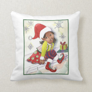 Coussin d'accent de filles de fille d'Elf de lutin
