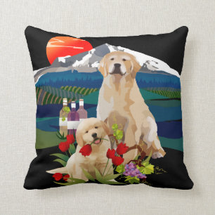 Coussin d'accent de golden retriever
