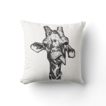 Coussin d'accent de la girafe d'Avery