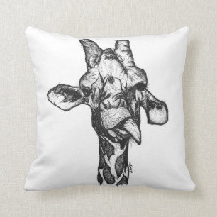 Coussin d'accent de la girafe d'Avery