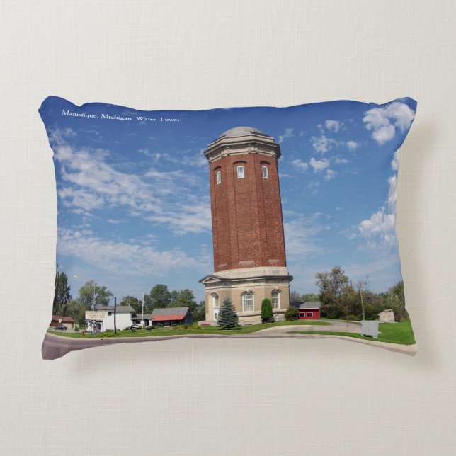 Coussin d'accent de la tour d'eau Manistique (Devant)