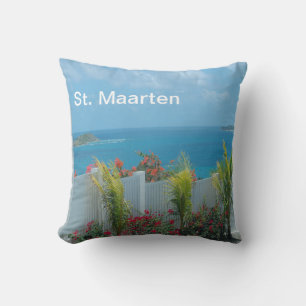 Coussin d'accent de la vue sur l'océan de Saint-Ma