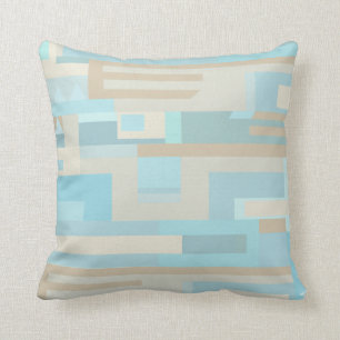 Coussin d'accent de motif d'abrégé sur mer et