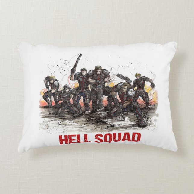 Coussin d'accent de peloton d'enfer (Devant)