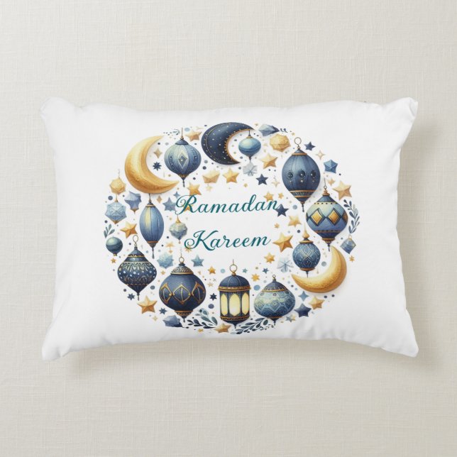 Coussin d'accent de Ramadan Kareem & Eid Mubarak I (Devant)