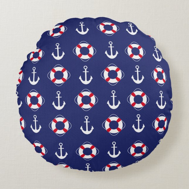 Coussin d'accent de style marine (Devant)
