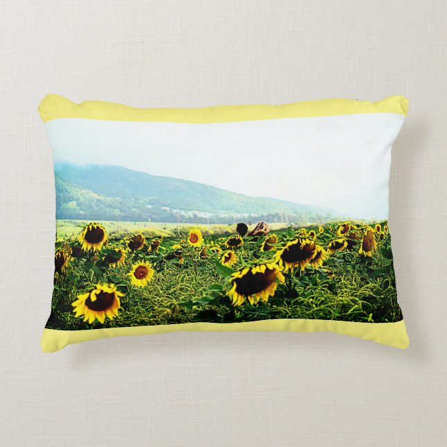 Coussin d'accent de tournesols de Maui (Devant)