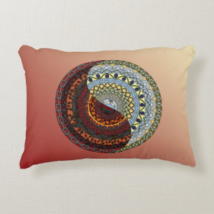 Coussin d'accent du ciel et de l'enfer