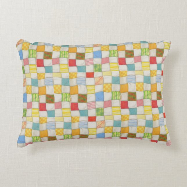 COUSSIN D'ACCENT EN PATCHWORK FOU (Devant)