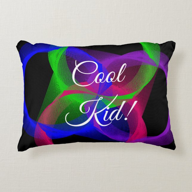 Coussin d'accent géométrique pour enfant cool (Devant)