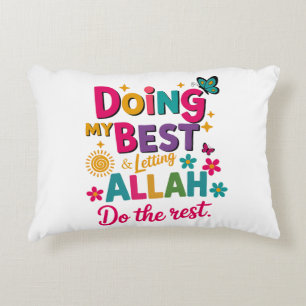 Coussin d'accent islamique Ramadan Kareem & Eid Mu