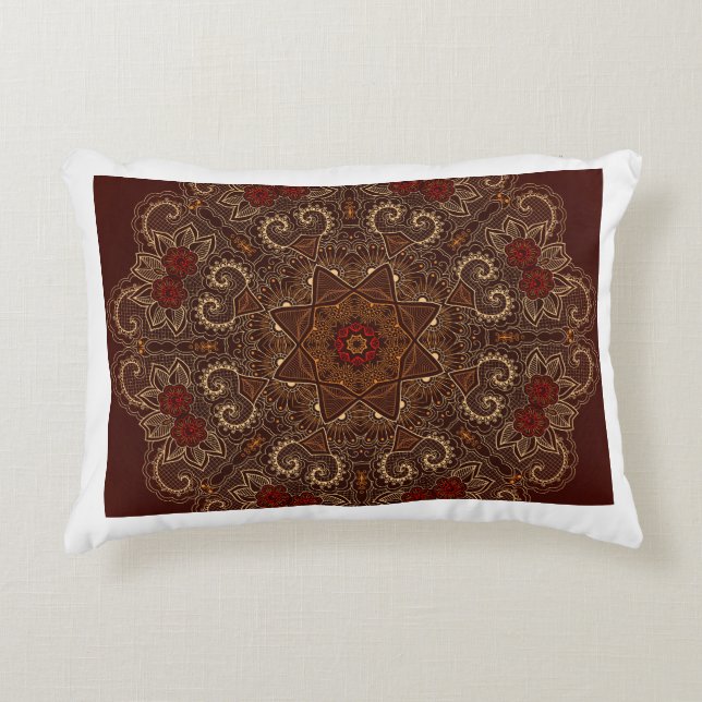 Coussin d'accent islamique Ramadan Kareem & Eid Mu (Devant)