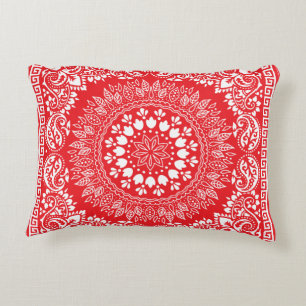 Coussin d'accent Red Bandana Motif-4
