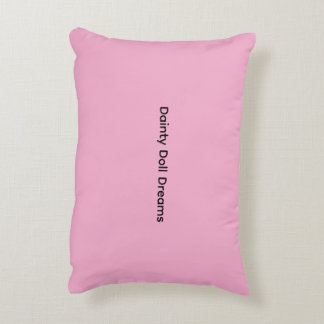 Coussin d'accent Rose Pâle Rêves de Poupée Élégant