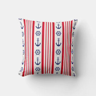Coussin d'accent style marine voiles