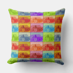 Coussin d'accents Apple Pop Art