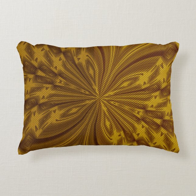Coussin d'accents aurifère papillon Abstrait (Devant)