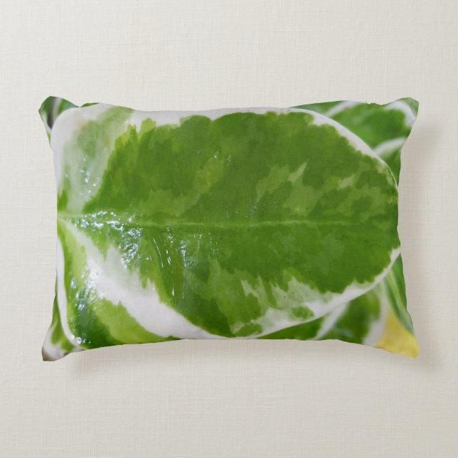 Coussin d'accents botaniques (Devant)