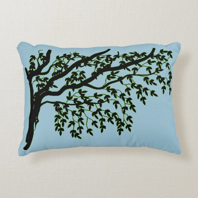 Coussin d'accents - Branches de feuilles (Devant)