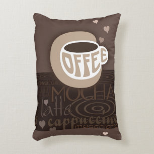 Coussin d'accents de café
