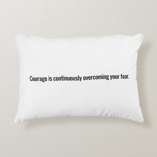 Coussin d'accents de courage (Devant)