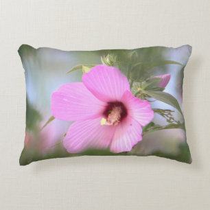 Coussin d'accents de photo rose
