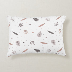 Coussin d'accents Feuille minimaliste