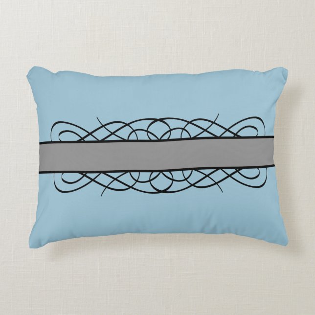 Coussin d'accents gris déco (Devant)