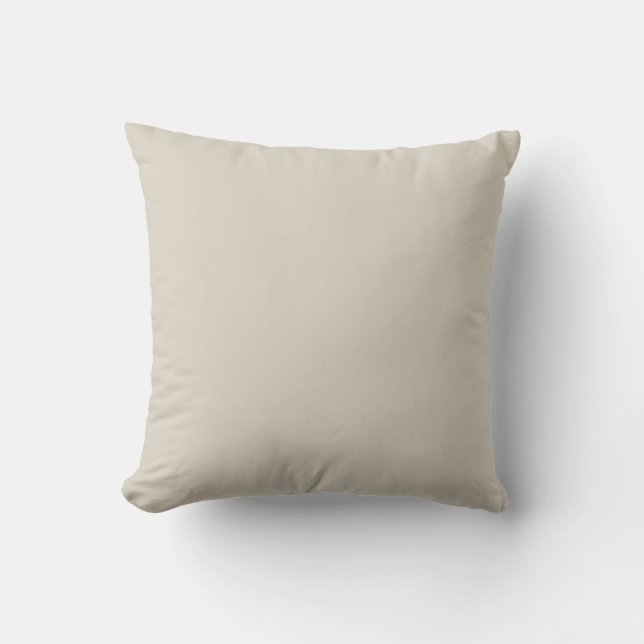 Coussin d'accents massifs beige lin (Recto)