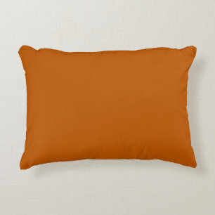 Coussin d'accents orange brûlés