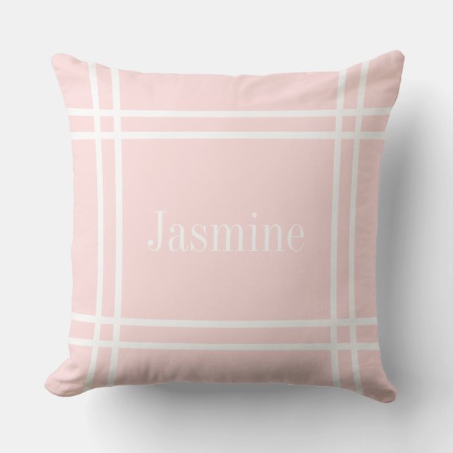 Coussin d'accents rose monogramme (Recto)