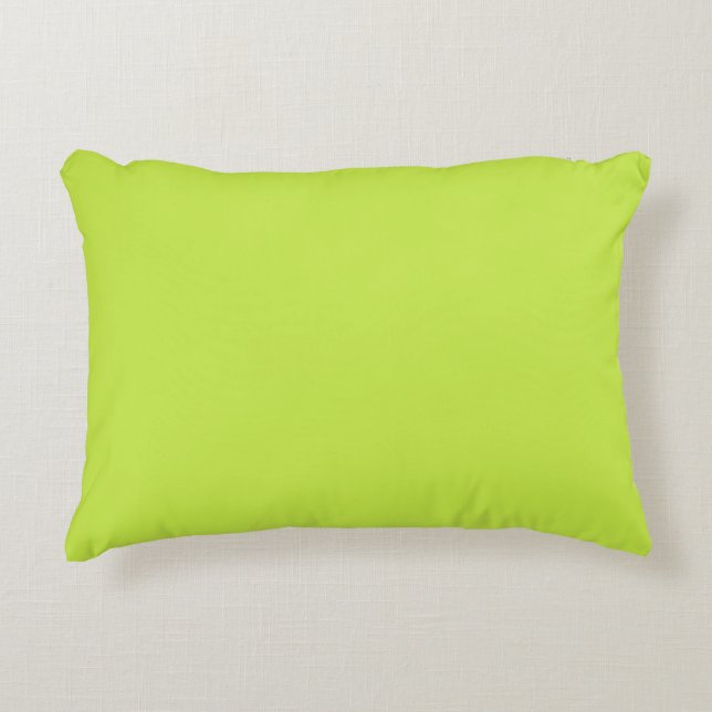 Coussin d'accents vert citron 16 pouces x 12 pouce (Devant)