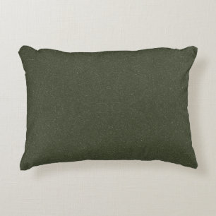 Coussin d'accentuation à double texture vert Moss