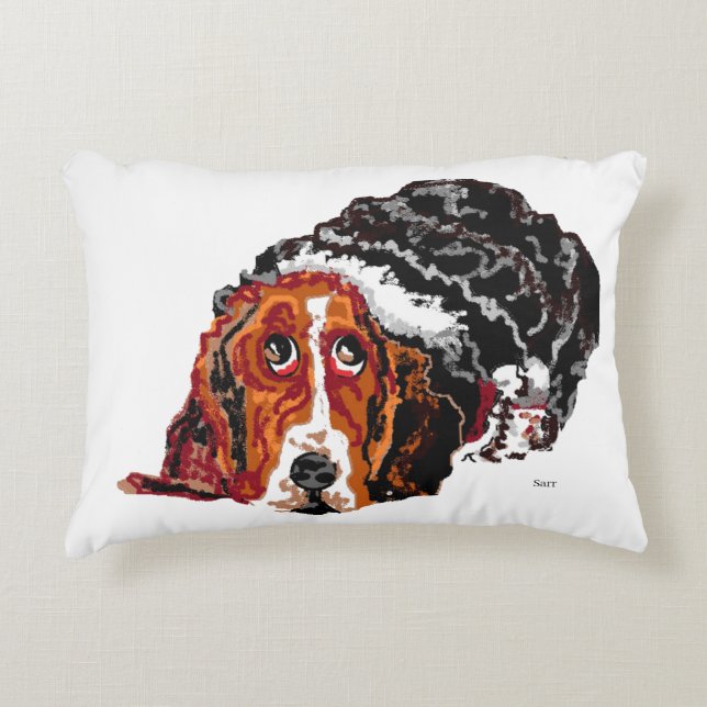 Coussin d'accentuation : CHIEN DE BASSET (Devant)