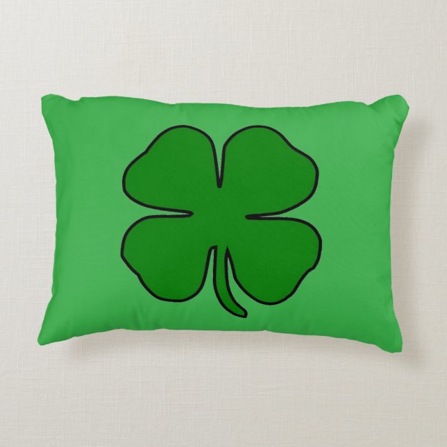 Coussin d'accentuation d'amour quatre feuilles (Dos)