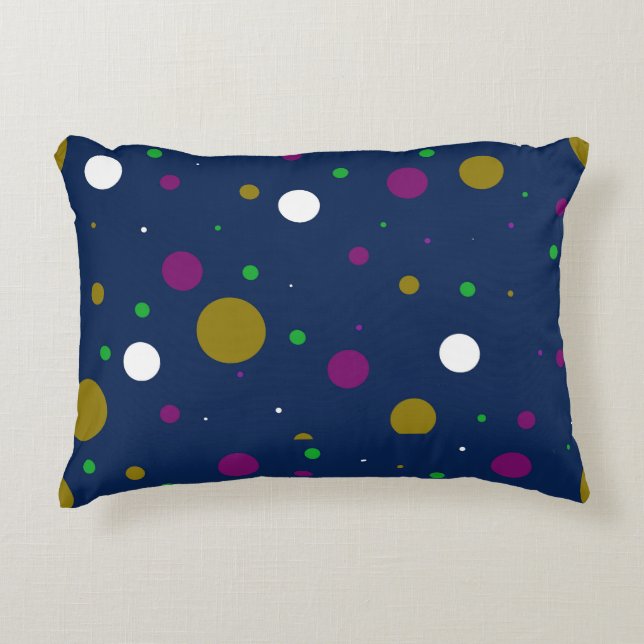 Coussin d'accentuation de confetti chromatique (Devant)