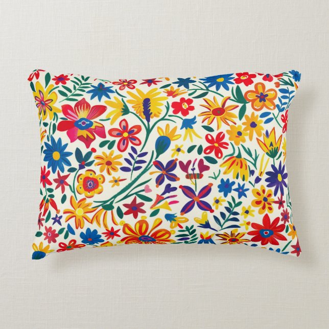 Coussin d'accentuation de grâce florale intemporel (Devant)